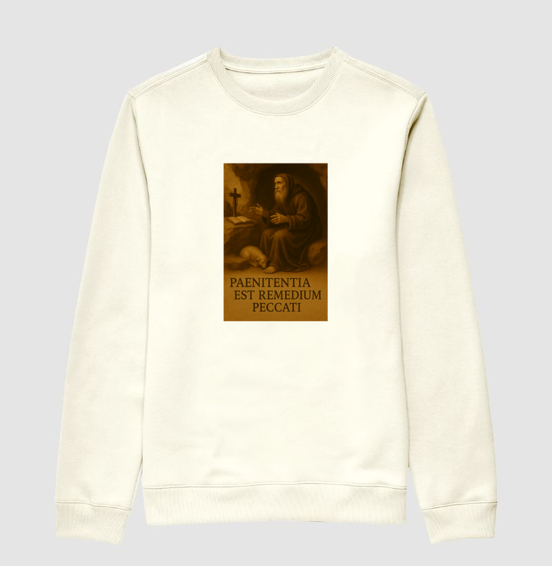 Sueter Moletom Paenitentia Est Remedium Peccati