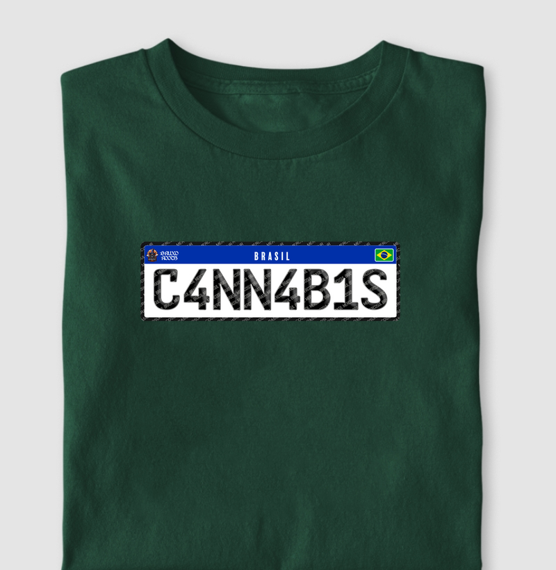 Camiseta BR00061 Placa Cannabis