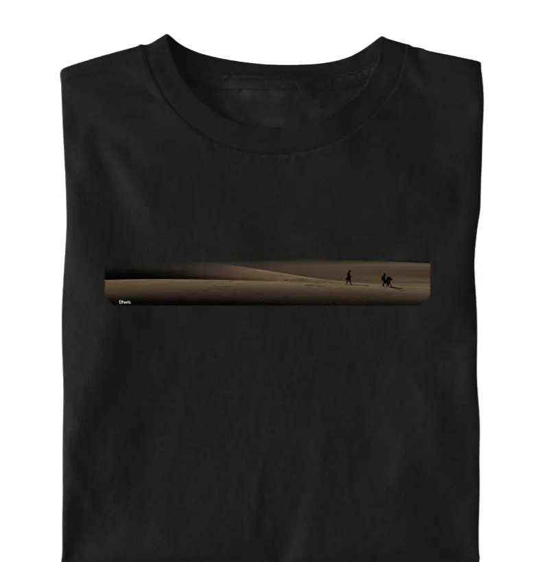 Camiseta Masculina Estampa Sun Veil Etheris - Preto