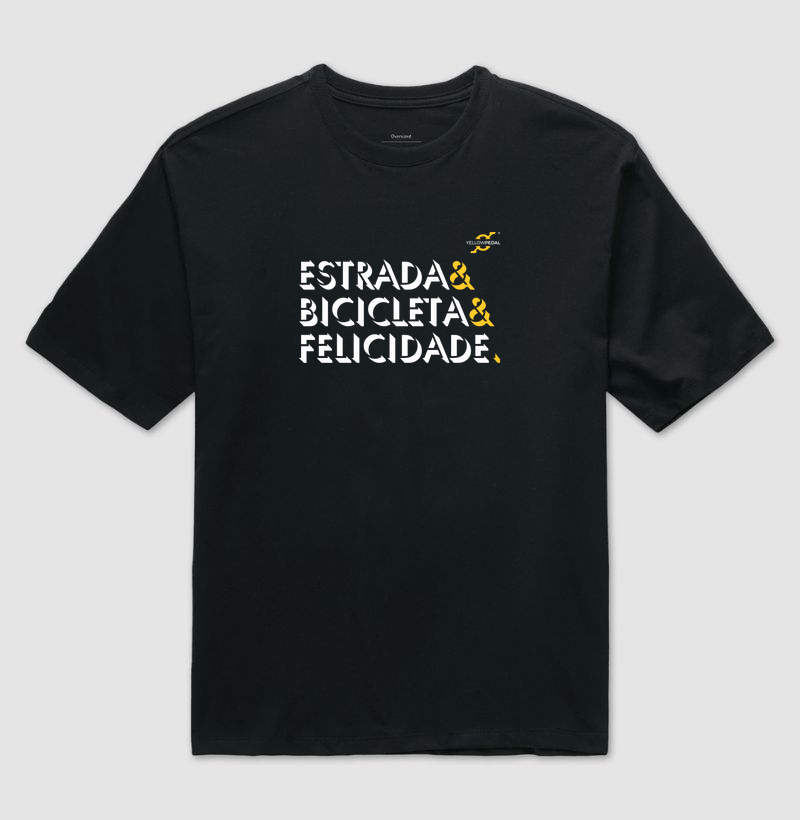 CAMISETA OVERSIZED YELLOWPEDAL FELICIDADE