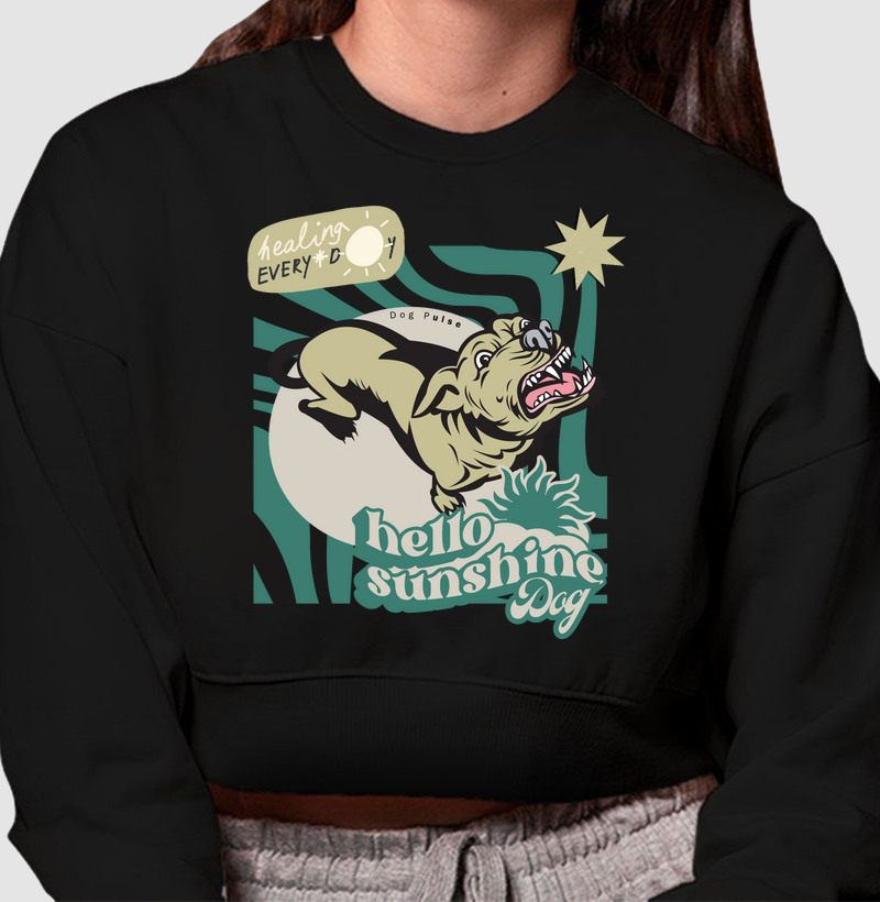 Cropped Moletom Dog Pulse – Hello Sunshine Dog