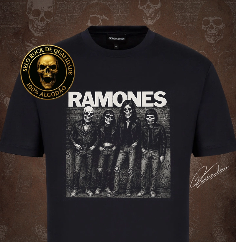 Ramones Skulls – Punk Até os Ossos