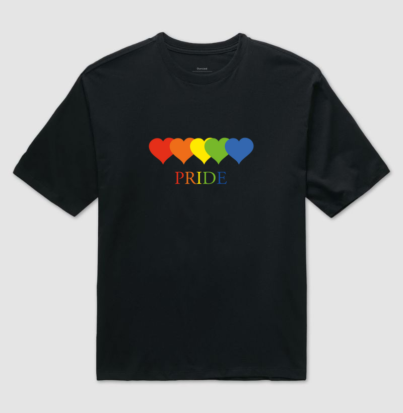 Camiseta Oversized - Pride Heart