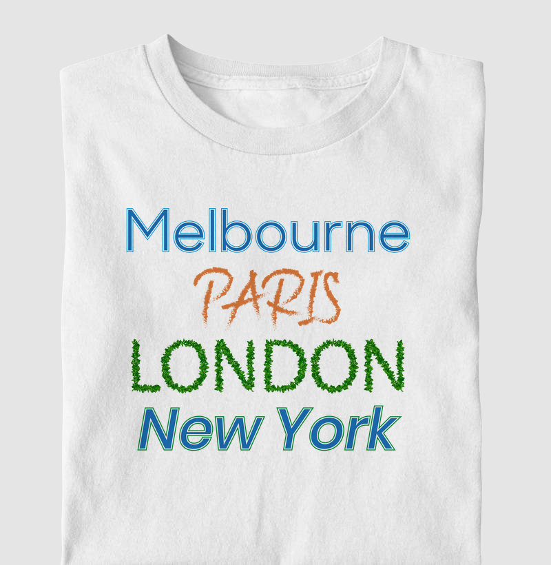 Melbourne, Paris, London, New York