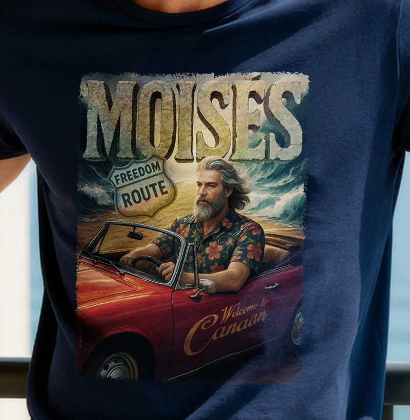 Camiseta Masculina MOISÉS - Welcome to Canaan