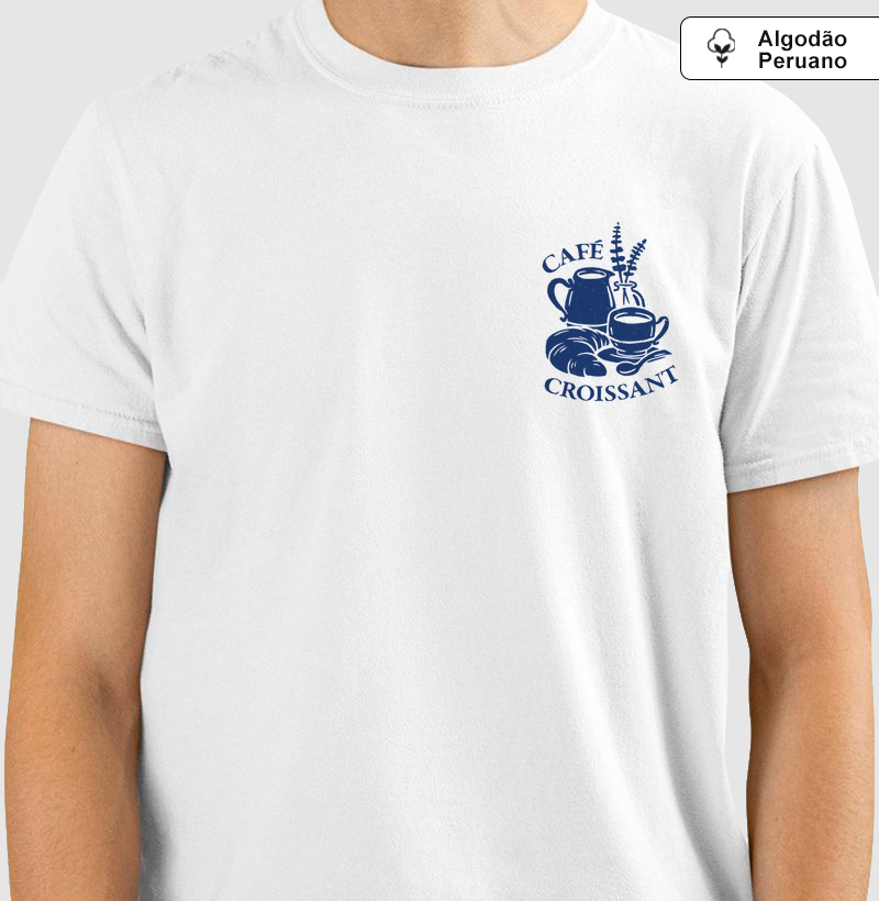 Camiseta Algodão Peruano Café Paris Pocket