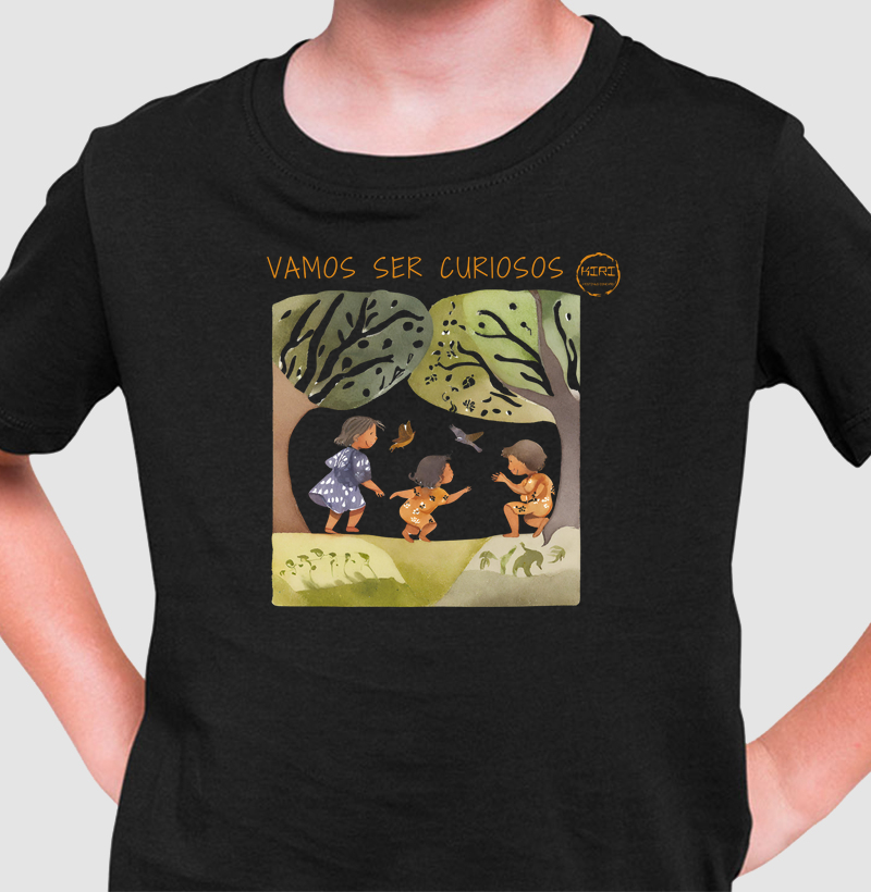 Camiseta Infantil KIRI - Vamos Ser Curiosos