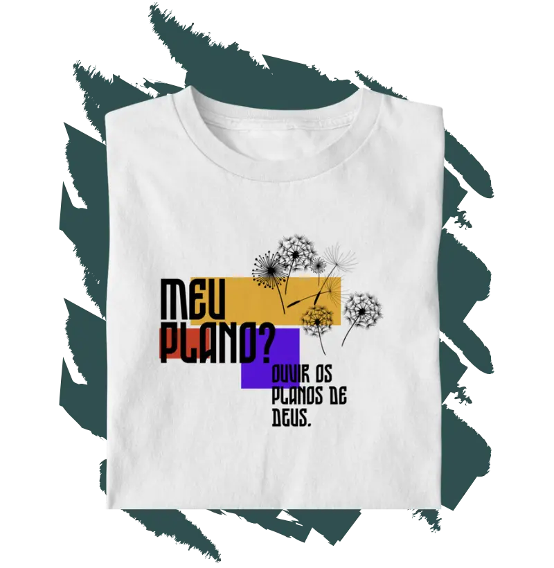 Camiseta Cristã - Meu plano MASC