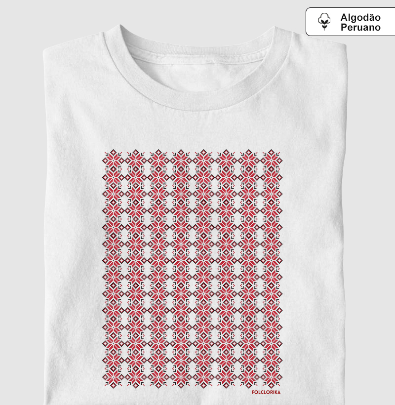 Bordado vermelho
