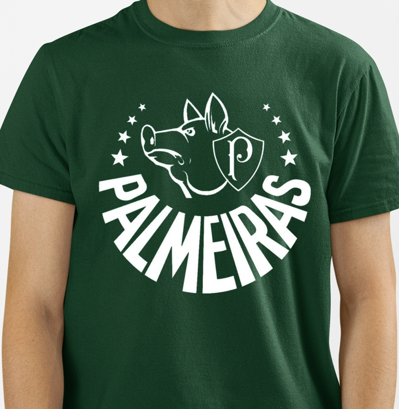 Camisa algodão 100%,palmeiras.. 
