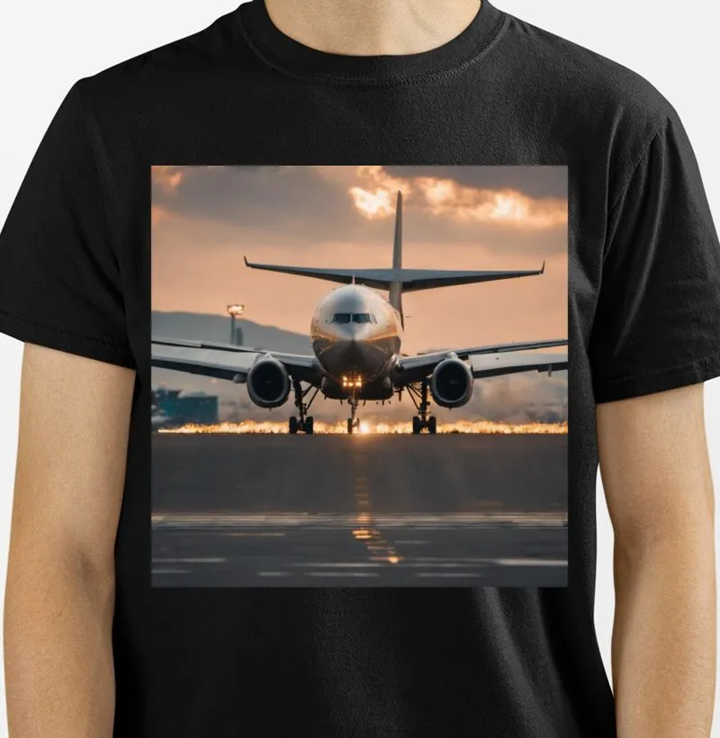 Camiseta avião Decolando
