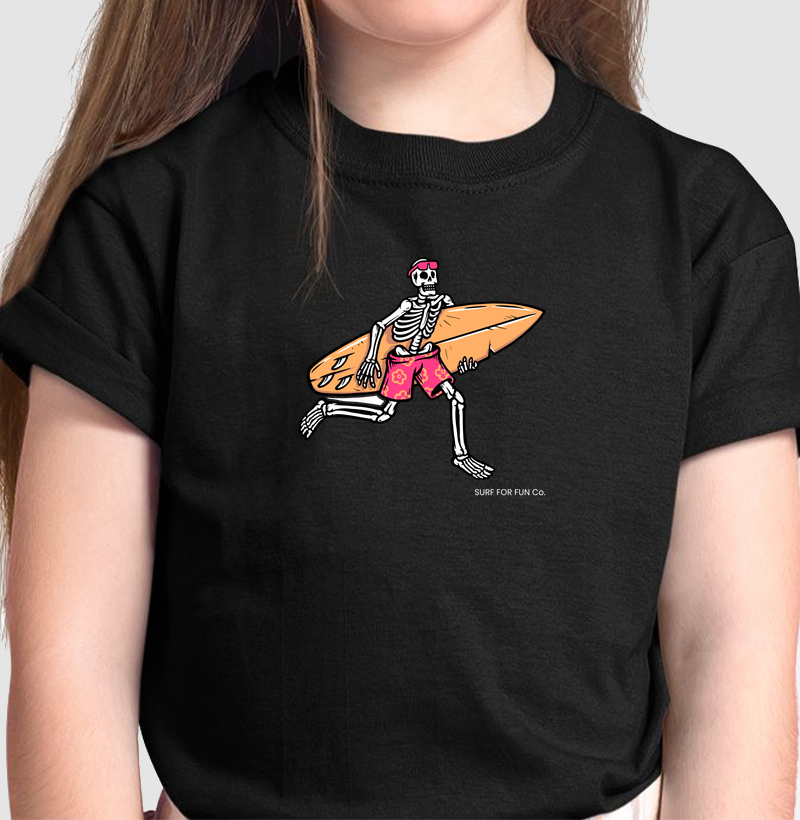 Partiu surf no além - Camiseta Infantil