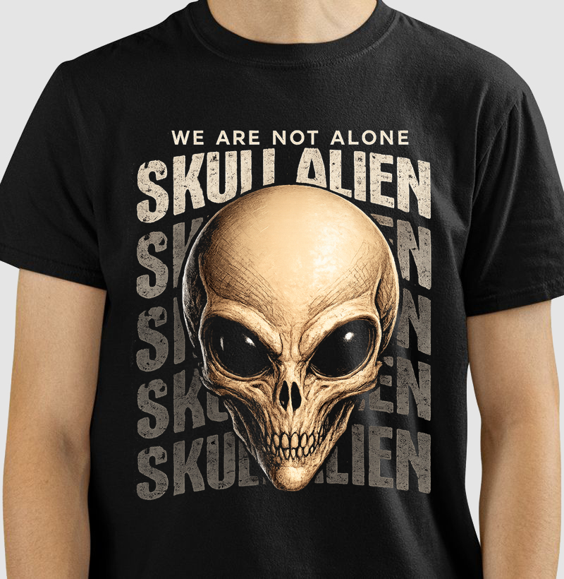 Camiseta Skull Alien