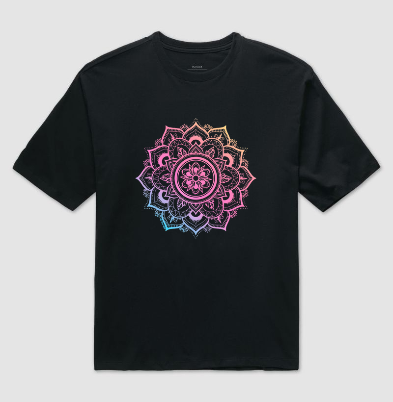 Camiseta Oversized - Mandala 