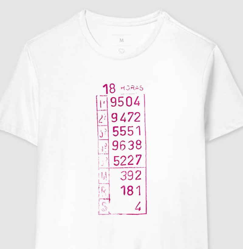 Talão do jogo do bicho - Grande