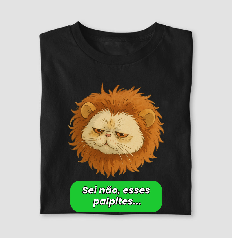 Camiseta Du Cocada - Coleção Desenho - Leão Inglês (A frase pode ser personalizada, leia a descrição) 