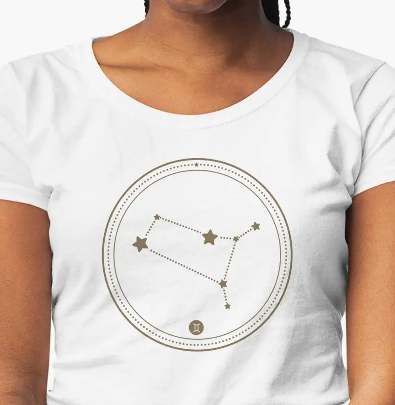 Camisa Feminina Constelação Gêmeos