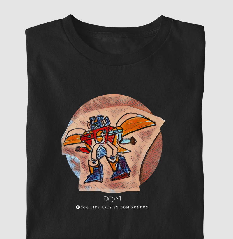 Robô Laranja e Azul by Dom Rondon