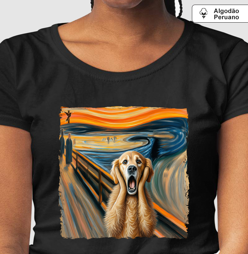 O susto do Golden Retriever