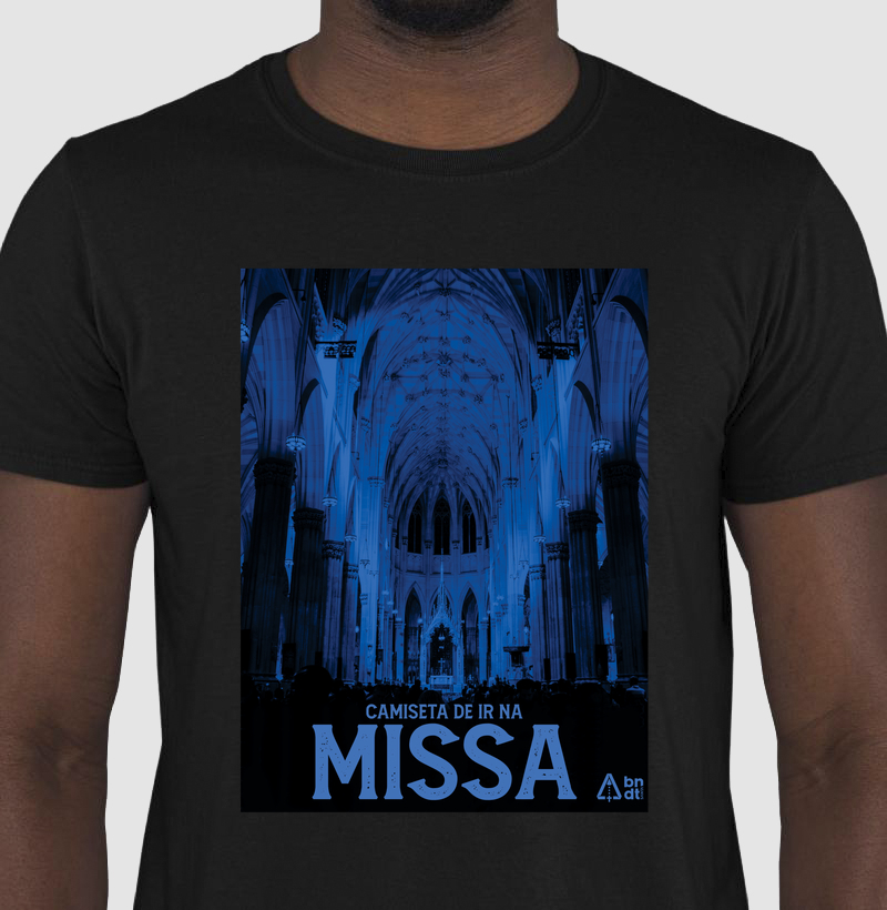 Camiseta de ir na missa