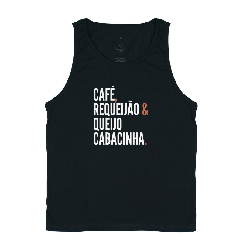 Café, requeijão e queijo cabacinha.