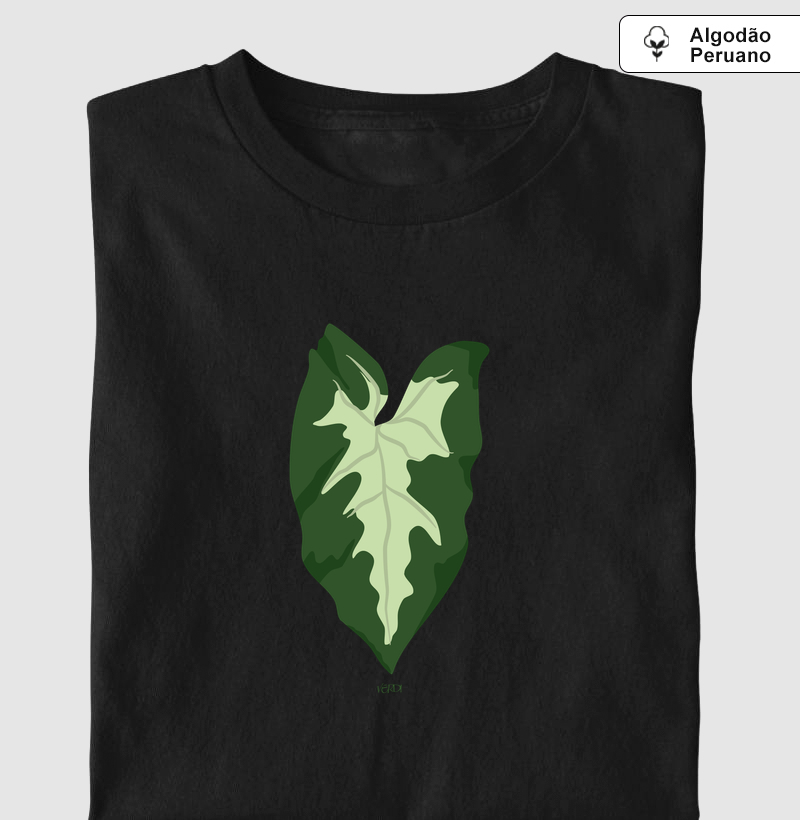 Folha de caladium verde