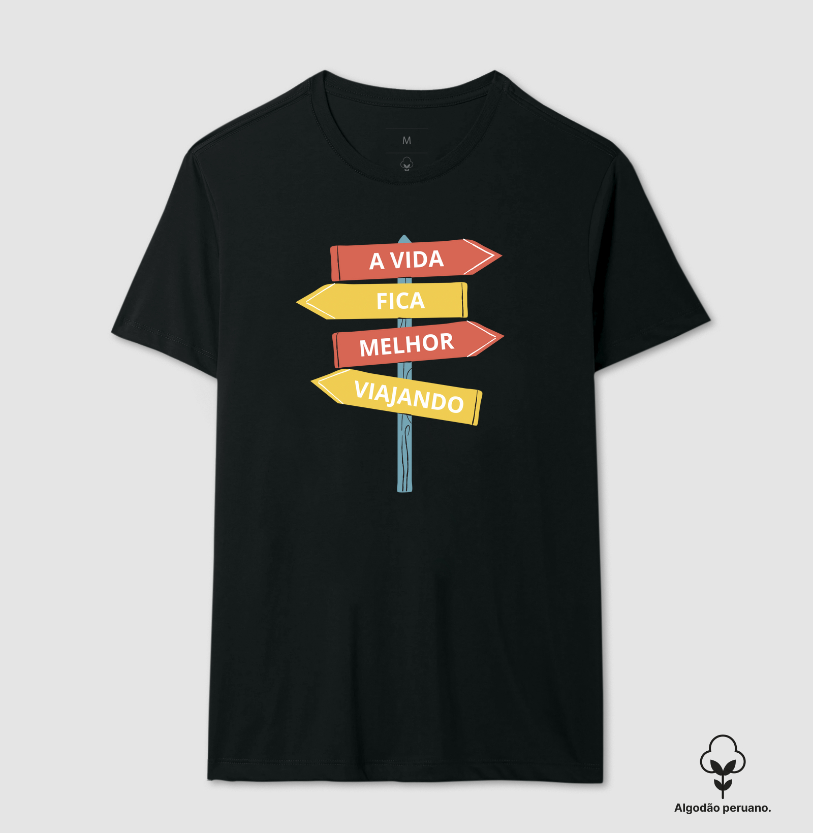 Coleção Viagem - Placa - A Vida fica Melhor Viajando