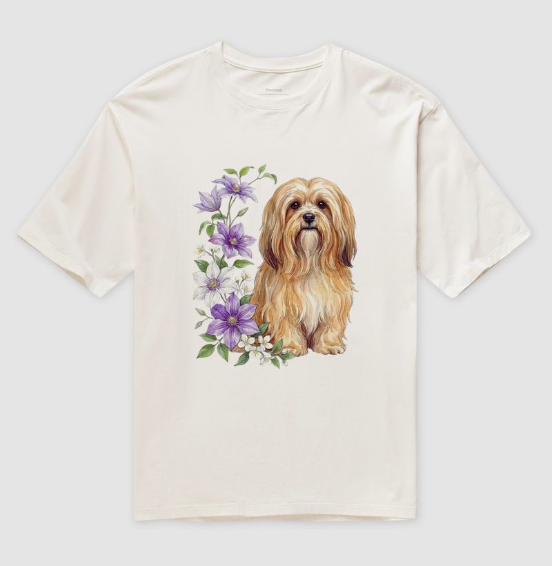 Lhasa Apso Floral Delicadeza