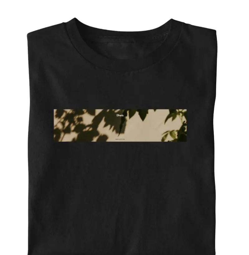 Camiseta Masculina Estampa Whisper Etheris - Preto