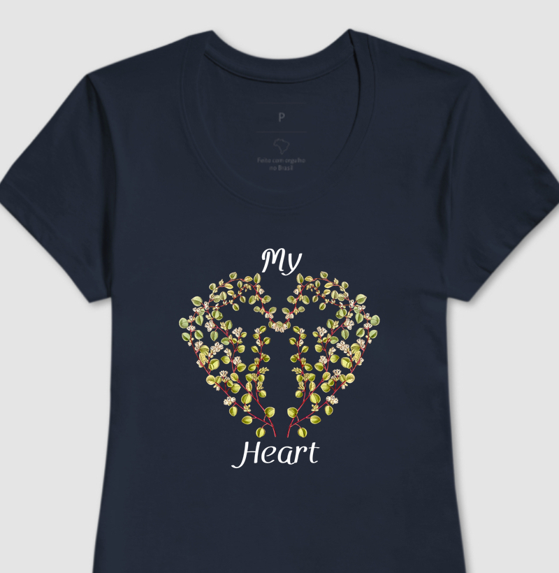 Camiseta Feminina My Heart
