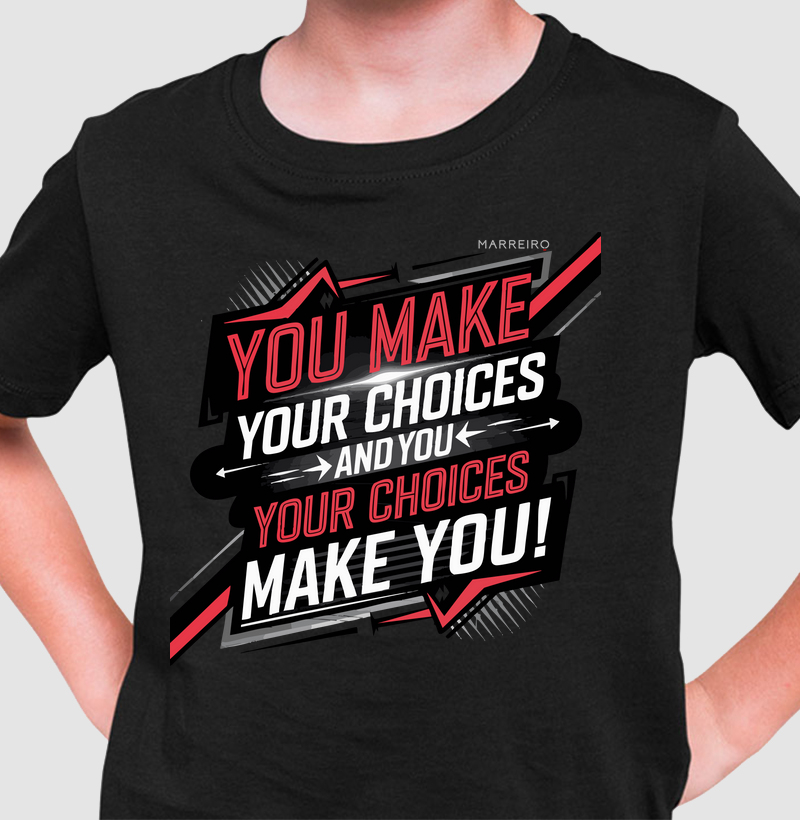 Camiseta Infantil Escolhas