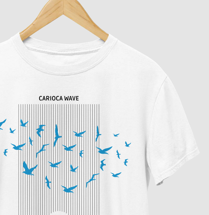 Camiseta Gaivotas na Paisagem