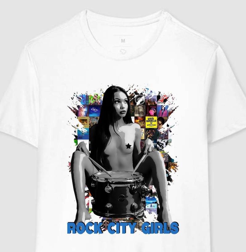 Little Drummer Girl - Camiseta Rock City Girls