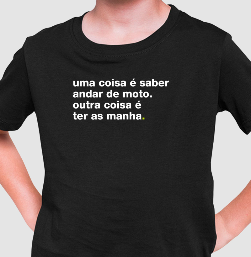 Uma coisa é saber andar de moto