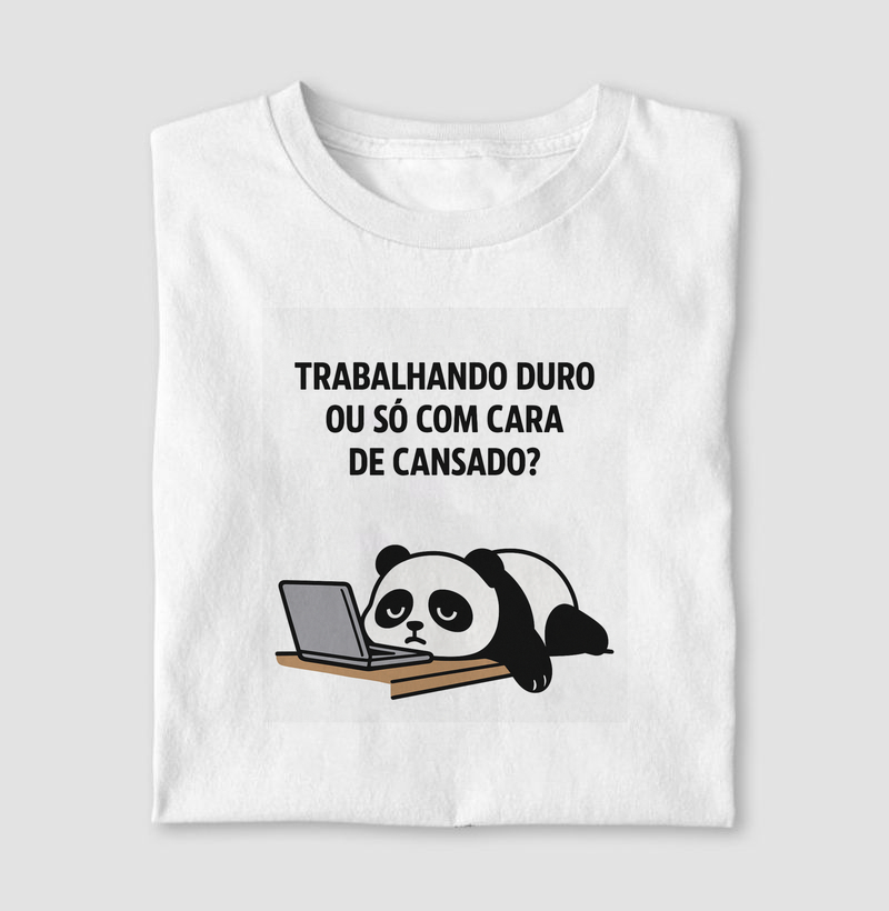 Trabalhando duro ou só com a cara de cansado?