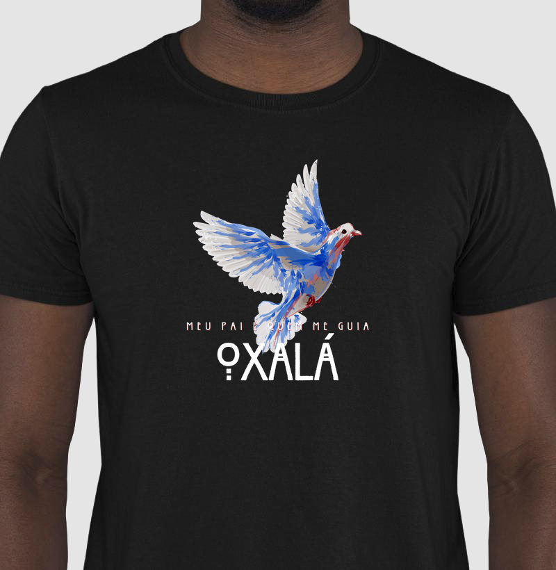 Estampa Oxalá Meu Pai Preto Masc.