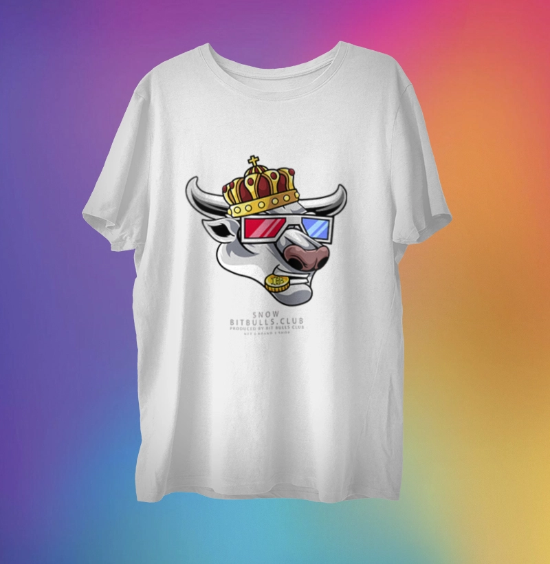  T Shirt Bull Snow