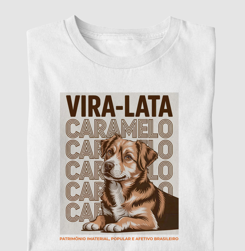 camiseta Vira-Lata Caramelo - Patrimônio imaterial