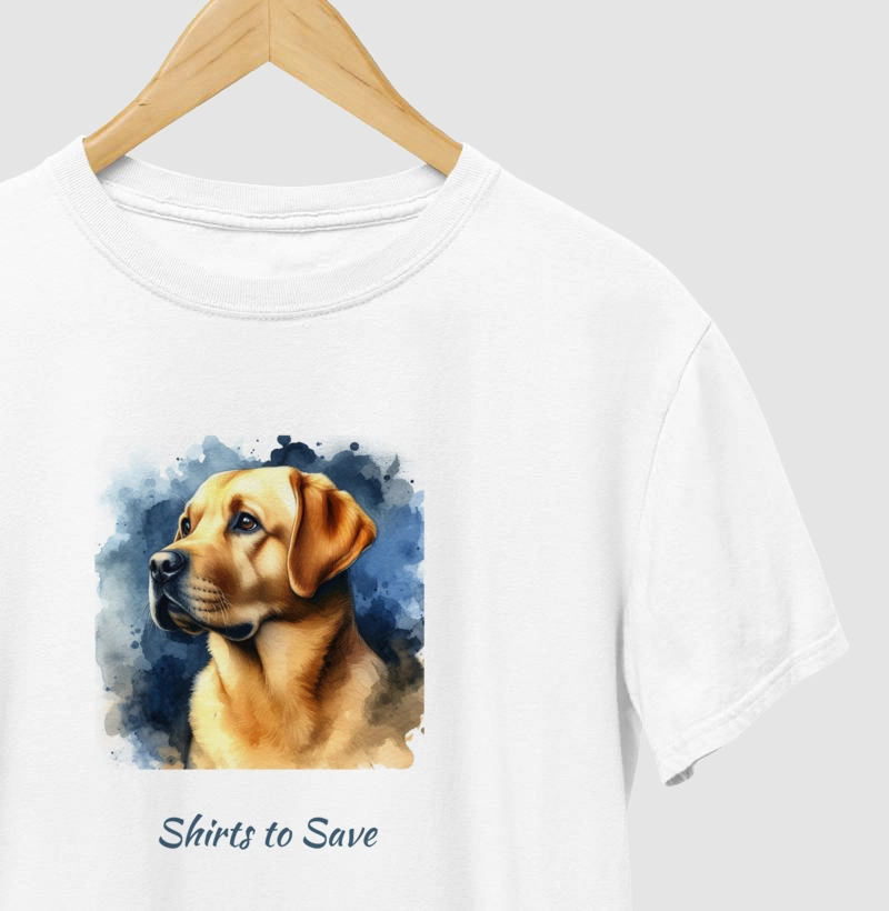 Camiseta Labrador Amarelo