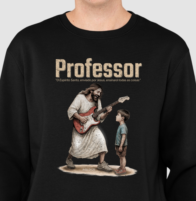 Suéter Moletom  Professor - Guitarra