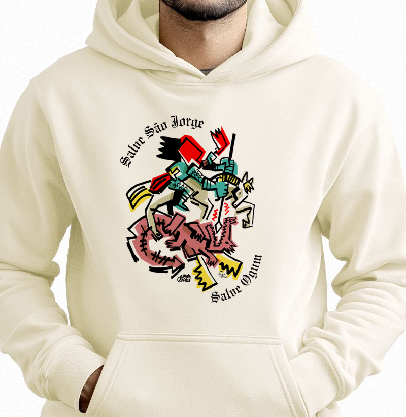Hoodie Moletom Salve Jorge Salve Ogum Maria Patuá