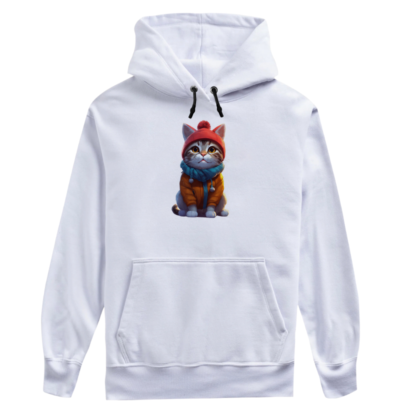 Gato Gorro e Moletom