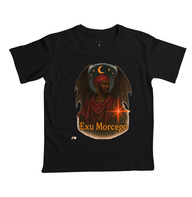 Camiseta Aruanda ê Exu Morcego 100% Algodão