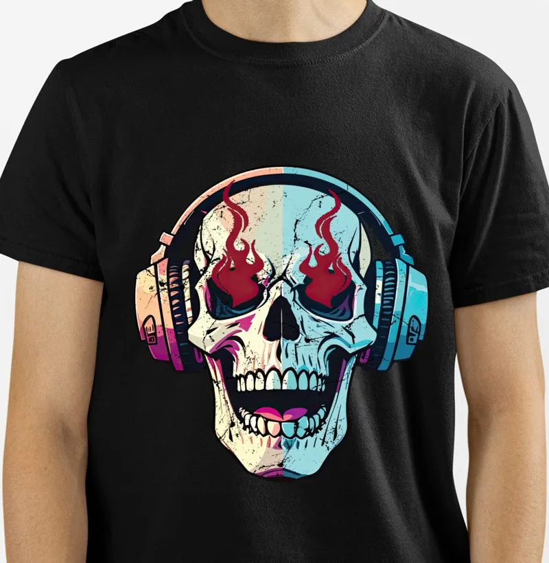 Caveira olhos de fogo