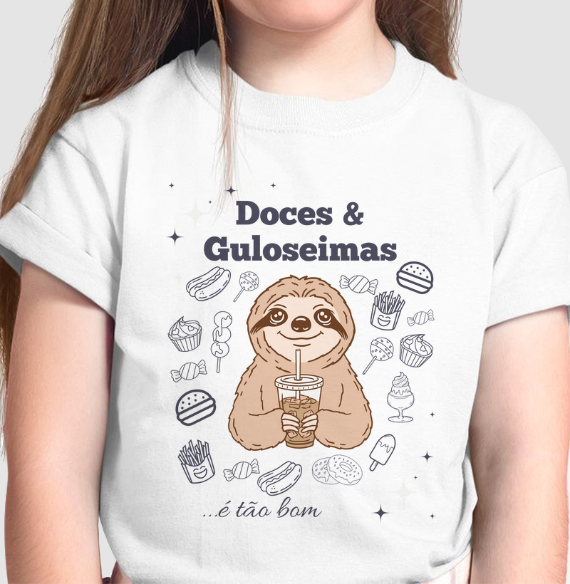 Camiseta Doces e Guloseimas