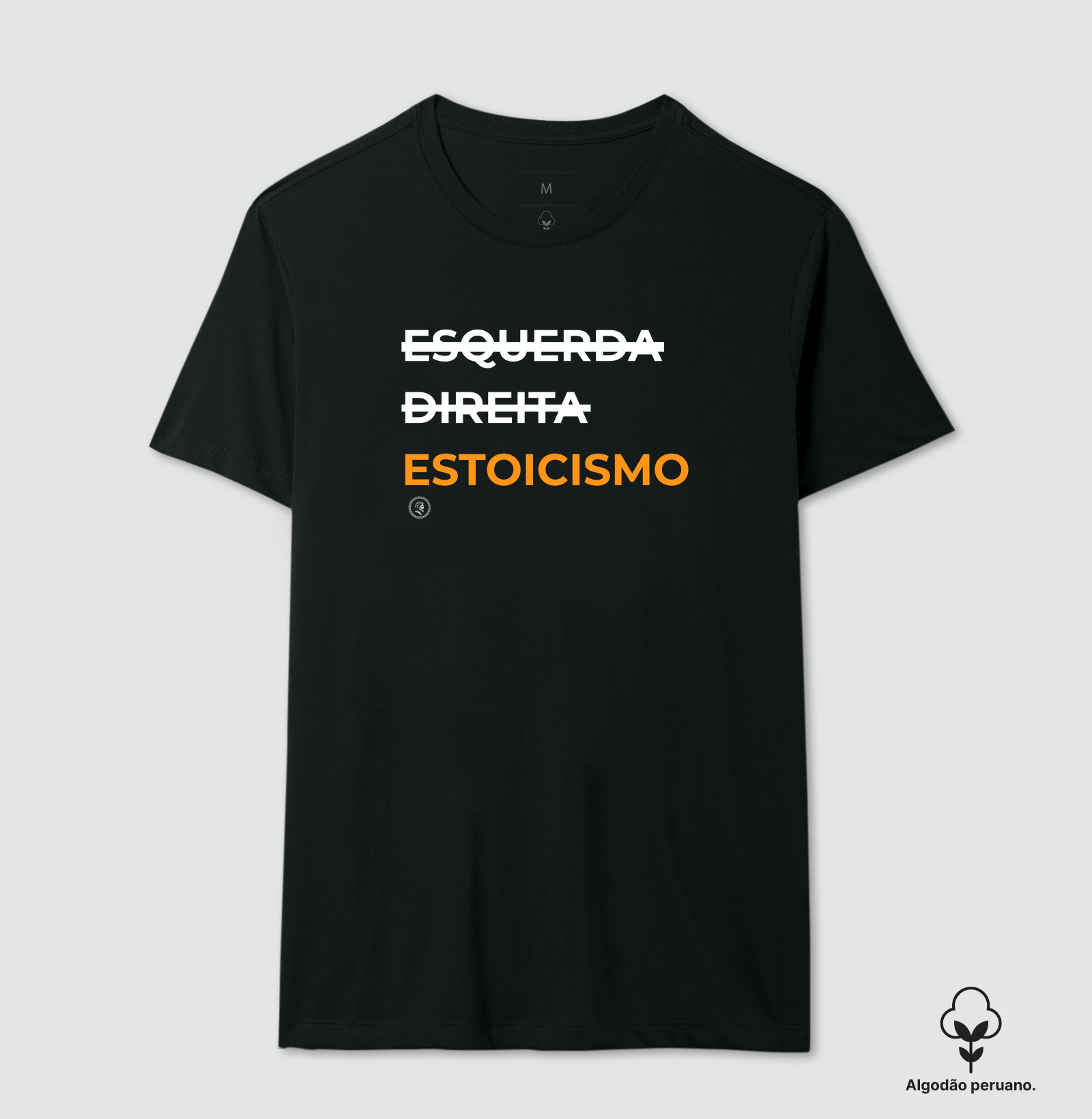 Camiseta Filosofia Estocismo "Anti esquerda e direita"