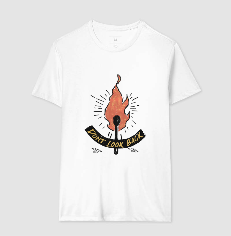 Camiseta Branca - Dont Look Back