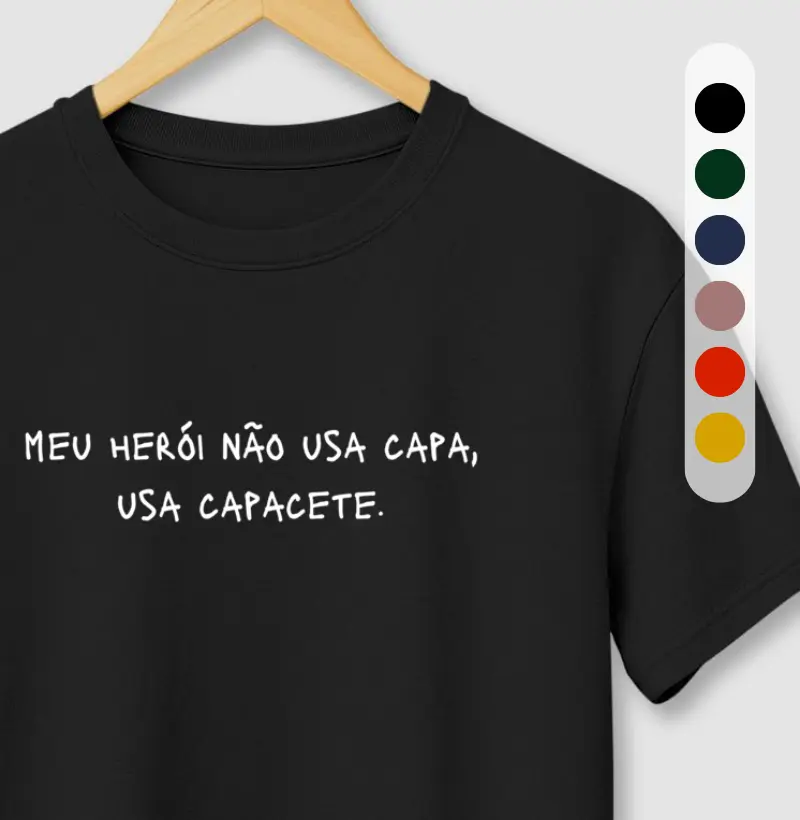 Meu herói não usa capa, usa capacete.