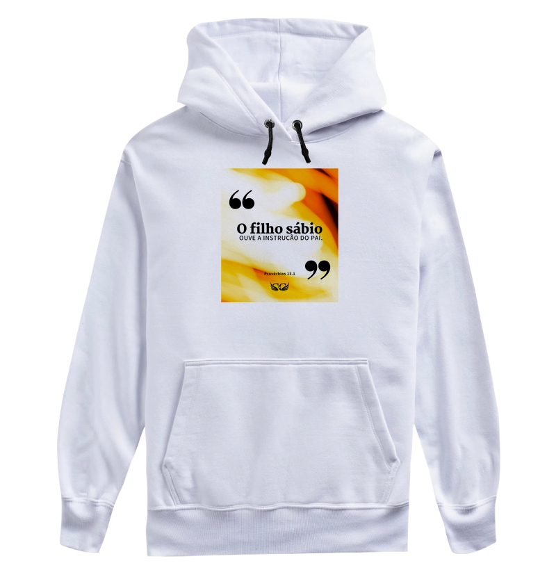 Camiseta Personalizada O filho sábio ouve a instrução do pai. Pv 13.1