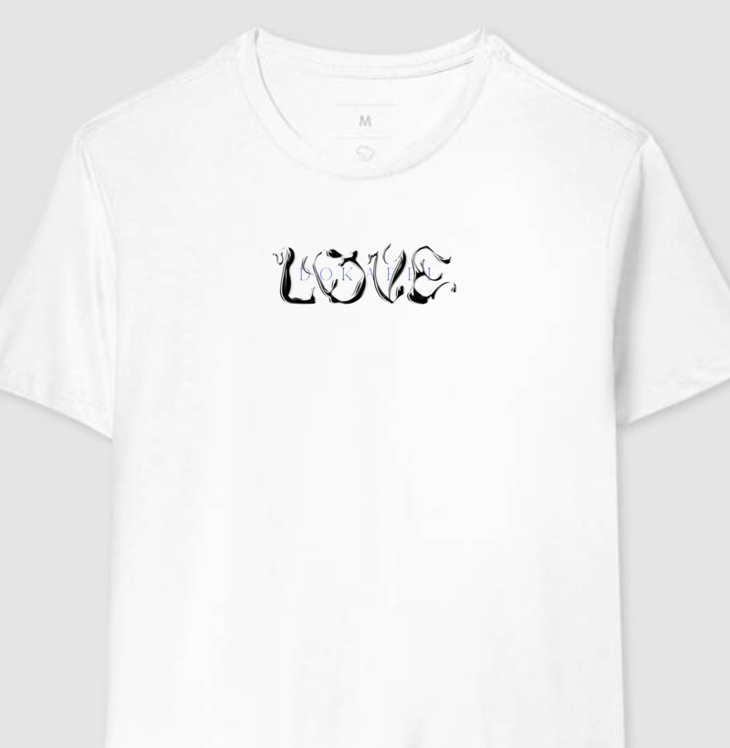 Camiseta Love - Branca
